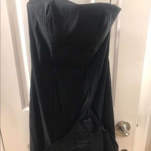 Strapless black dress size 0-2